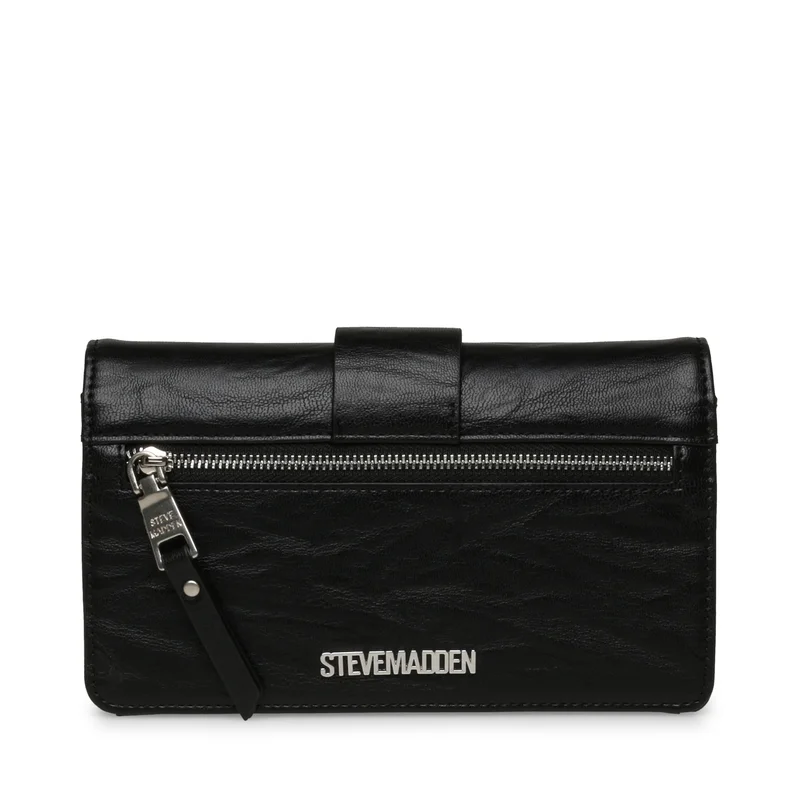 ستيف مادن محفظة ستيف مادن نويت نسائية أسودفضي